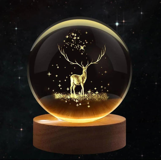 Deer Crystal Lamp